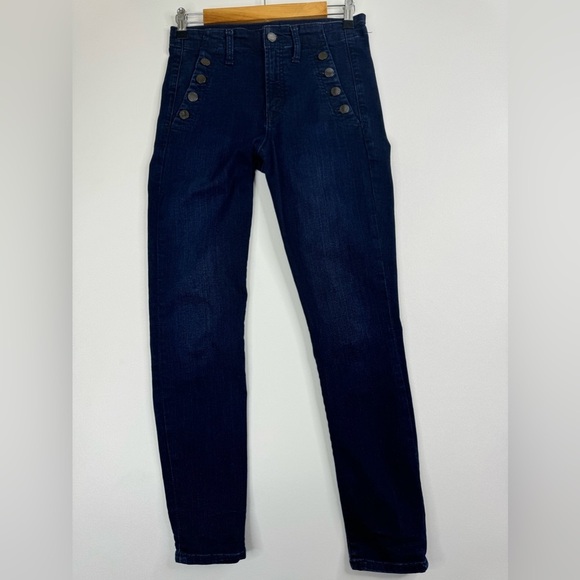 GAP High Rise Skinny Sailor Smoothing Pockets Ankle Jeans Size 4 - Picture 2 of 11